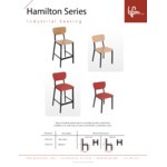BFM Seating Hamilton Black Steel Side Chair with Customizable Vinyl Back and Seat