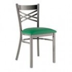Lancaster Table & Seating Clear Coat Finish Cross Back Chair with 2 1/2