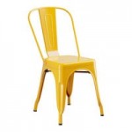 Lancaster Table & Seating Alloy Distressed Copper Indoor Cafe Chair with Black Wood Seat