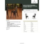 Lancaster Table & Seating Alloy Distressed Copper Indoor Cafe Chair with Black Wood Seat