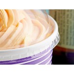 Choice 16 oz. Purple Paper Frozen Yogurt / Food Cup with Dome Lid - 50/Case