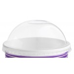 Choice 16 oz. Purple Paper Frozen Yogurt / Food Cup with Dome Lid - 50/Case