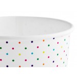 Choice 12 oz. Polka Dot Paper Frozen Yogurt / Food Cup - 50/Pack Choice 12 oz. Polka Dot Paper Frozen Yogurt / Food Cup - 50/Pack