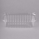 Durable Packaging 2 lb. Foil Bread Loaf Pan with Clear Dome Lid - 25/Case Durable Packaging 2 lb. Foil Bread Loaf Pan with Clear Dome Lid - 25/Case