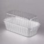 Durable Packaging 2 lb. Foil Bread Loaf Pan with Clear Dome Lid - 25/Case Durable Packaging 2 lb. Foil Bread Loaf Pan with Clear Dome Lid - 25/Case