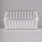 Durable Packaging 2 lb. Foil Bread Loaf Pan with Clear Dome Lid - 25/Case Durable Packaging 2 lb. Foil Bread Loaf Pan with Clear Dome Lid - 25/Case