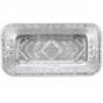 Durable Packaging 2 lb. Foil Bread Loaf Pan with Clear Dome Lid - 25/Case Durable Packaging 2 lb. Foil Bread Loaf Pan with Clear Dome Lid - 25/Case