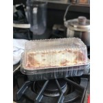 Durable Packaging 2 lb. Foil Bread Loaf Pan with Clear Dome Lid - 25/Case Durable Packaging 2 lb. Foil Bread Loaf Pan with Clear Dome Lid - 25/Case