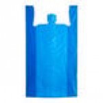 Choice Extra Large Size Blue Heavy-Duty Unprinted Plastic T-Shirt Bag - 400/Case