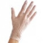 Noble Medium Powdered Disposable 3 Mil Thick Vinyl Gloves for Foodservice - 100/Box
