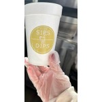 Noble Medium Powdered Disposable 3 Mil Thick Vinyl Gloves for Foodservice - 100/Box