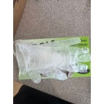 Noble Medium Powdered Disposable 3 Mil Thick Vinyl Gloves for Foodservice - 100/Box