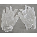 Noble Medium Powdered Disposable 3 Mil Thick Vinyl Gloves for Foodservice - 100/Box