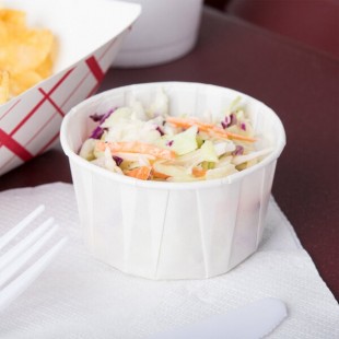 Solo SCC400 4 oz. White Paper Souffle / Portion Cup - 250/Pack Solo SCC400 4 oz. White Paper Souffle / Portion Cup - 250/Pack