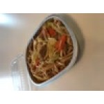 Durable Packaging 944-PT-50 Smoothwall Black and Gold Black Diamond Medium Foil Entree / Take-Out Pan with Dome Lid 47.4 oz. - 50/Case
