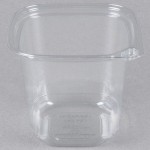 Placon 24 oz. Square Recycled PET Deli Container - 400/Case Placon 24 oz. Square Recycled PET Deli Container - 400/Case