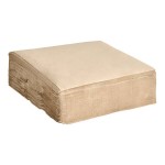 EcoChoice WrapNap 2-Ply Natural Kraft 1/4 Fold Dinner Napkin 16 EcoChoice WrapNap 2-Ply Natural Kraft 1/4 Fold Dinner Napkin 16