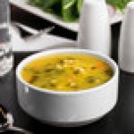 Libbey Slenda 10 oz. Royal Rideau White Stacking Porcelain Bouillon - Sample