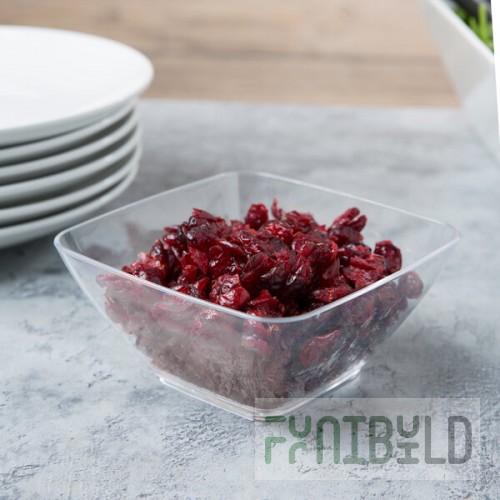 Vollrath V928001 20 oz. Clear Small Square Acrylic Bowl