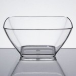 Vollrath V928001 20 oz. Clear Small Square Acrylic Bowl Vollrath V928001 20 oz. Clear Small Square Acrylic Bowl