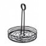 American Metalcraft RBNB17 Black Round Birdnest Condiment Caddy with Card Holder - 7 3/4 American Metalcraft RBNB17 Black Round Birdnest Condiment Caddy with Card Holder - 7 3/4