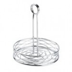 American Metalcraft RBNB17 Black Round Birdnest Condiment Caddy with Card Holder - 7 3/4 American Metalcraft RBNB17 Black Round Birdnest Condiment Caddy with Card Holder - 7 3/4