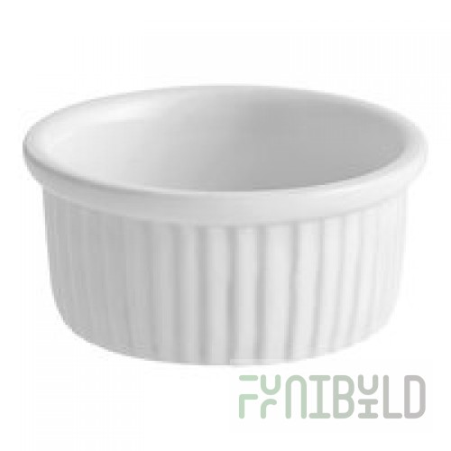 10 Strawberry Street P4105 Izabel Lam Out of the Woods 3 oz. Bright White Small Porcelain Ramekin - 12/Case
