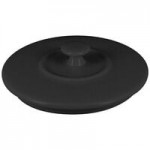RAK Porcelain Chef's Fusion 1 oz. Volcano Black Porcelain Double Ramekin - 12/Case