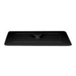 RAK Porcelain Chef's Fusion 1 oz. Volcano Black Porcelain Double Ramekin - 12/Case