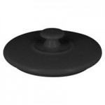 RAK Porcelain Chef's Fusion 1 oz. Volcano Black Porcelain Double Ramekin - 12/Case