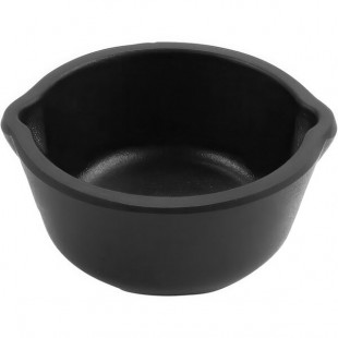GET 3 oz. Black Faux Cast Iron Melamine Ramekin - 72/Case GET 3 oz. Black Faux Cast Iron Melamine Ramekin - 72/Case