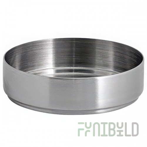 Front of the House Soho 3 oz. Brushed Stainless Steel Round Ramekin - 12/Case