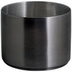 Front of the House Soho 3 oz. Brushed Stainless Steel Round Ramekin - 12/Case Front of the House Soho 3 oz. Brushed Stainless Steel Round Ramekin - 12/Case