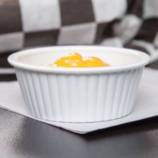 GET ER-402-WH 2 oz. White Fluted Plastic Ramekin - 12/Pack