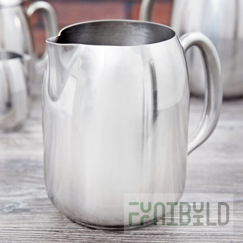 Vollrath 46634 Orion 68 oz. Mirror-Finished Stainless Steel Water Pitcher