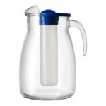 10 Strawberry Street Specialty 71 oz. Flexy Glass Pitcher with Ice Core BGV-81-75-001 - 6/Case