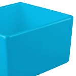 TableCraft CW4024SBL Contemporary Collection Sky Blue 1 Qt. Straight Sided Bowl