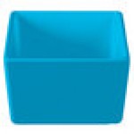 TableCraft CW4024SBL Contemporary Collection Sky Blue 1 Qt. Straight Sided Bowl