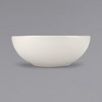 International Tableware Roma 58 oz. Ivory (American White) Stoneware Large Serving Bowl - 12/Case