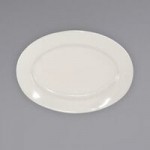 International Tableware Roma 58 oz. Ivory (American White) Stoneware Large Serving Bowl - 12/Case