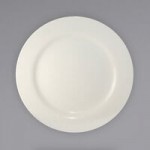 International Tableware Roma 58 oz. Ivory (American White) Stoneware Large Serving Bowl - 12/Case