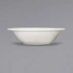 International Tableware Roma 58 oz. Ivory (American White) Stoneware Large Serving Bowl - 12/Case