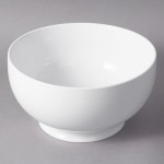10 Strawberry Street WTR-9RDFTDBWL Whittier 2 Qt. White Round Porcelain Footed Bowl - 8/Case 10 Strawberry Street WTR-9RDFTDBWL Whittier 2 Qt. White Round Porcelain Footed Bowl - 8/Case