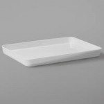 American Metalcraft B10W Del Mar 2.5 Qt. Round White Plastic Stackable Serving Bowl
