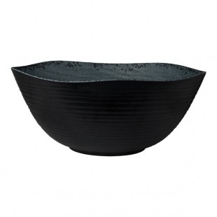 Creations Pompeii from Steelite International 13.5 Qt. Slate Melamine Round Bowl - 4/Case Creations Pompeii from Steelite International 13.5 Qt. Slate Melamine Round Bowl - 4/Case