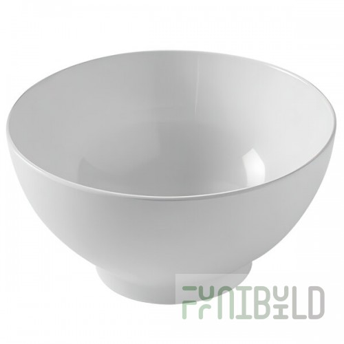 American Metalcraft 85 oz. White Round Melamine Noodle / Ramen Bowl