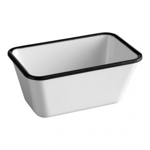 American Metalcraft MRCW6 Endurance 26 oz. Rectangular Black Rimmed Melamine Serving Bowl American Metalcraft MRCW6 Endurance 26 oz. Rectangular Black Rimmed Melamine Serving Bowl