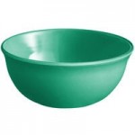 Acopa Foundations 4 oz. Green Narrow Rim Melamine Fruit Dish - 12/Case