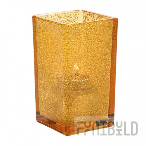 Hollowick 6109AJ Quad Amber Jewel Glass Votive