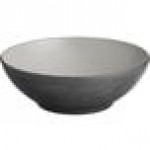 Acopa Apollo 28 oz. Matte Gray and Black Melamine Bowl - 12/Pack